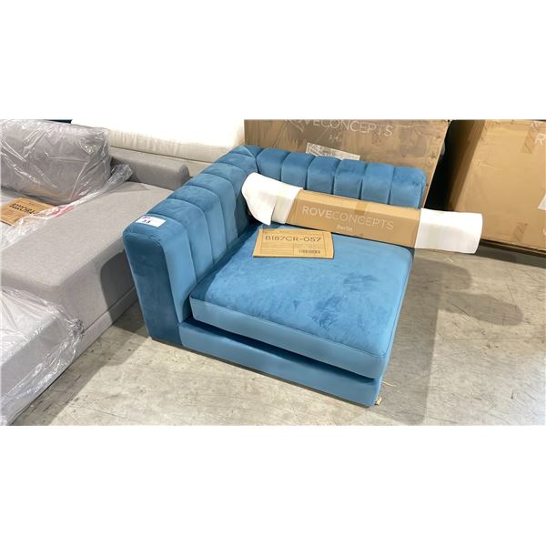 2 ROVE CONCEPTS DESIGNER BERLIN SOLSTICE ARM CORNER SECTIONAL SECTION *DISPLAY ONLY, 1 IN BOX*