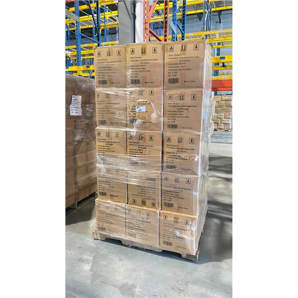 PALLET OF LATEX FREE NON MEDICAL / NON SURGICAL DISPOSABLE PROTECTIVE CLOTHING *IN BOX*