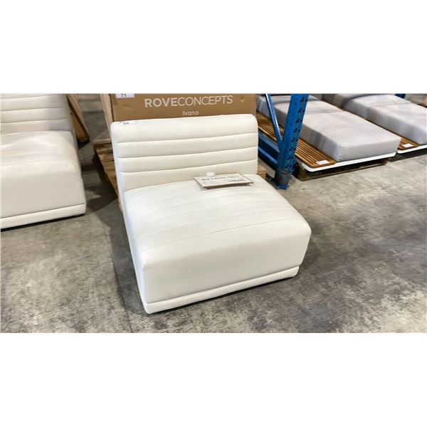 ROVE CONCEPTS DESIGNER IVANO ARMLESS MODERN FELT SECTIONAL SECTION *DISPLAY ONLY, NOT IN BOX*