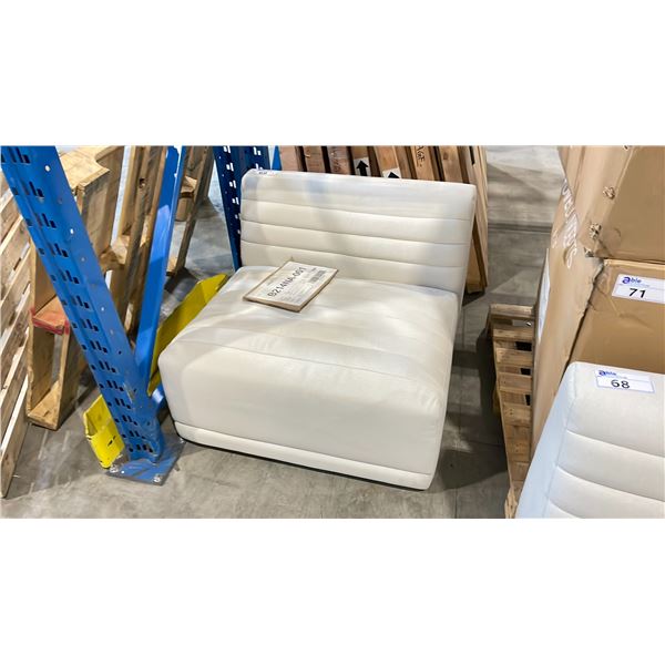 ROVE CONCEPTS DESIGNER IVANO ARMLESS MODERN FELT SECTIONAL SECTION *DISPLAY ONLY, NOT IN BOX*