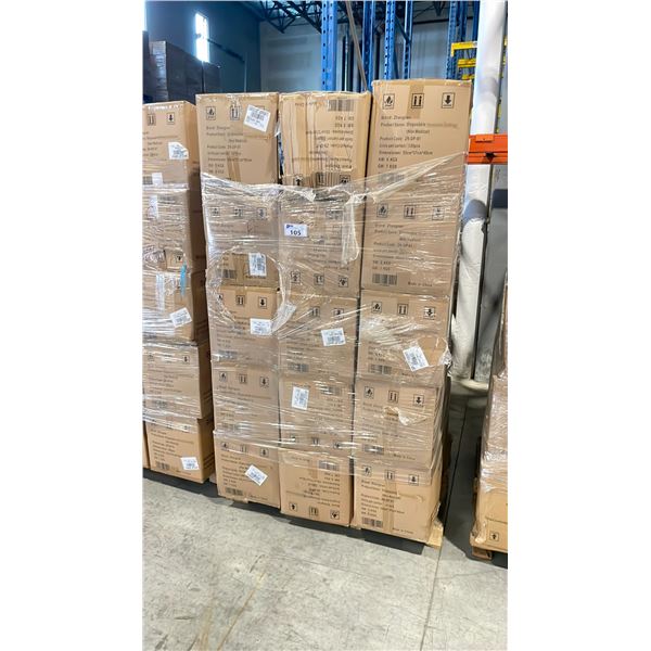 PALLET OF LATEX FREE NON MEDICAL / NON SURGICAL DISPOSABLE PROTECTIVE CLOTHING *IN BOX*