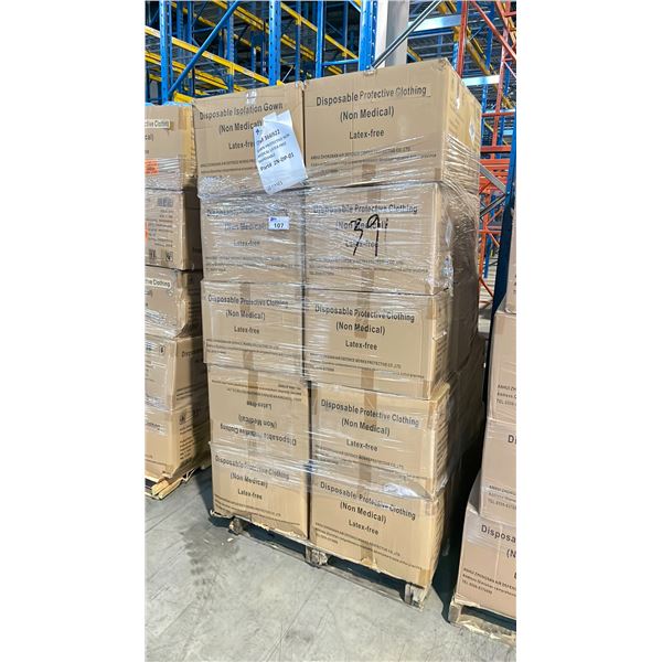 PALLET OF LATEX FREE NON MEDICAL / NON SURGICAL DISPOSABLE PROTECTIVE CLOTHING *IN BOX*