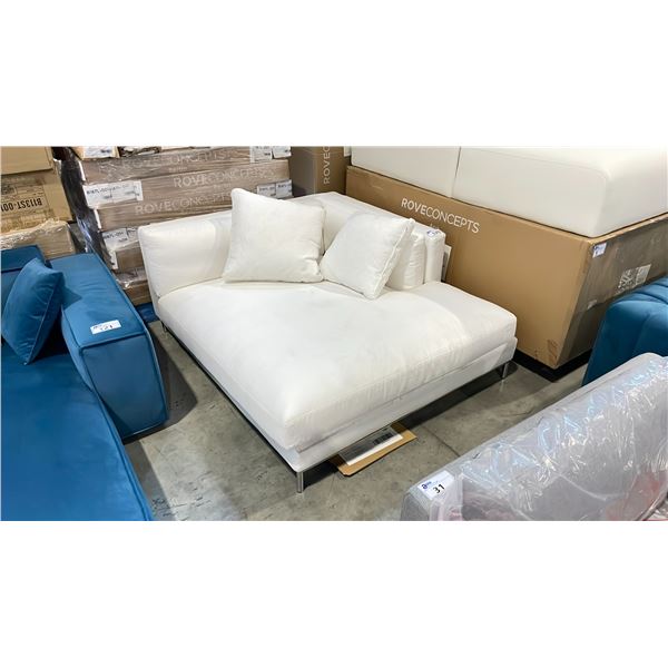 ROVE CONCEPTS DESIGNER NICO OPAL RIGHT ARM CHAISE SECTIONAL SECTION *DISPLAY ONLY, NOT IN BOX*
