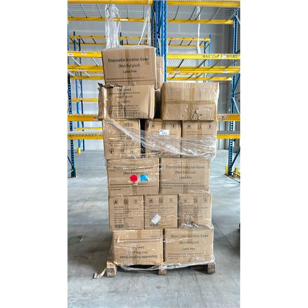 PALLET OF LATEX FREE NON MEDICAL / NON SURGICAL DISPOSABLE PROTECTIVE CLOTHING *IN BOX*