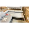 Image 2 : ROVE CONCEPTS DESIGNER EVERETT GREY / BLACK 2PCS OUTDOOR CHAISE SECTIONAL *DISPLAY ONLY, NOT IN