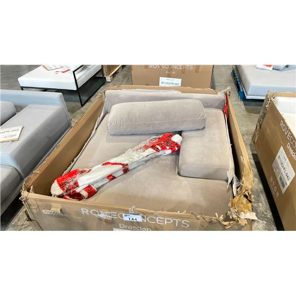 ROVE CONCEPTS DESIGNER DRESDEN VELVET RIGHT ARM CHAISE SECTIONAL SECTION *DISPLAY ONLY, NOT IN
