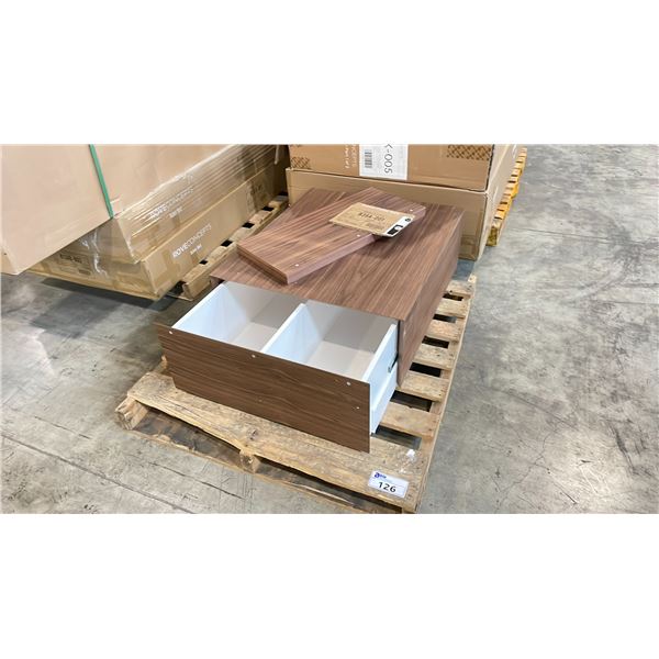 ROVE CONCEPTS DESIGNER TRUMAN SINGLE DRAWER COFFEE TABLE SECTION *DISPLAY ONLY, NOT IN BOX*
