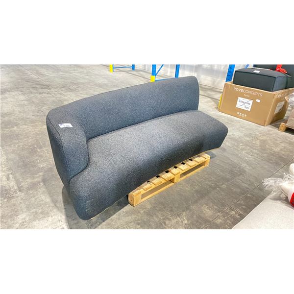 ROVE CONCEPTS DESIGNER TEDDY BLACK LEFT ARM CHAISE MODERN SECTIONAL SECTION *DISPLAY ONLY, NOT IN