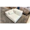 Image 2 : ROVE CONCEPTS DESIGNER PORTIER CREAM LEATHER CORNER SECTIONAL SECTION *DISPLAY ONLY, NOT IN BOX*