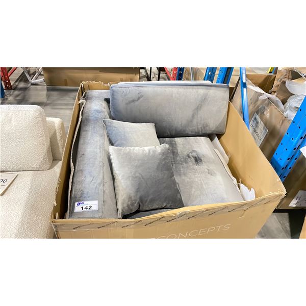 ROVE CONCEPTS DESIGNER MILO GREY CORNER SECTIONAL SECTION *DISPLAY ONLY, NOT IN BOX*
