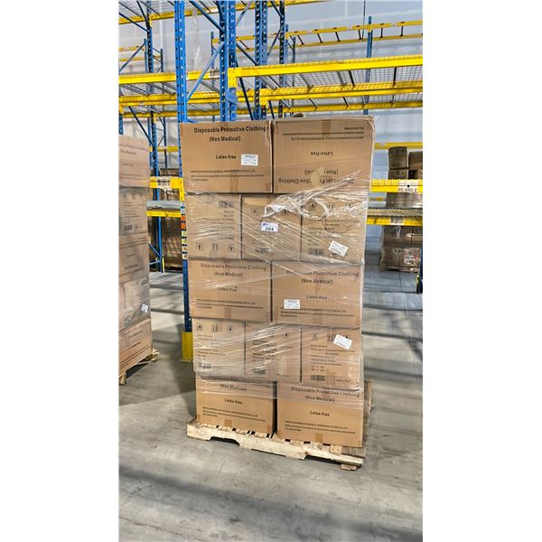 PALLET OF LATEX FREE NON MEDICAL / NON SURGICAL DISPOSABLE PROTECTIVE CLOTHING *IN BOX*