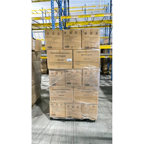 PALLET OF LATEX FREE NON MEDICAL / NON SURGICAL DISPOSABLE PROTECTIVE CLOTHING *IN BOX*
