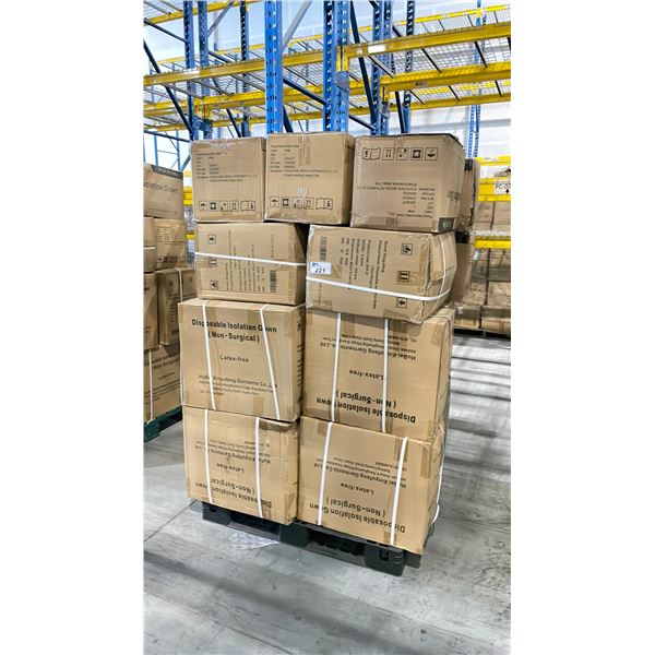 PALLET OF LATEX FREE NON MEDICAL / NON SURGICAL DISPOSABLE PROTECTIVE CLOTHING *IN BOX*