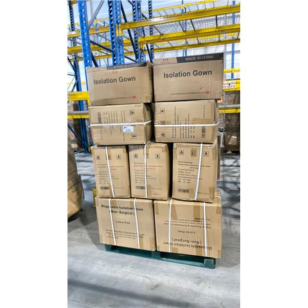 PALLET OF LATEX FREE NON MEDICAL / NON SURGICAL DISPOSABLE PROTECTIVE CLOTHING *IN BOX*