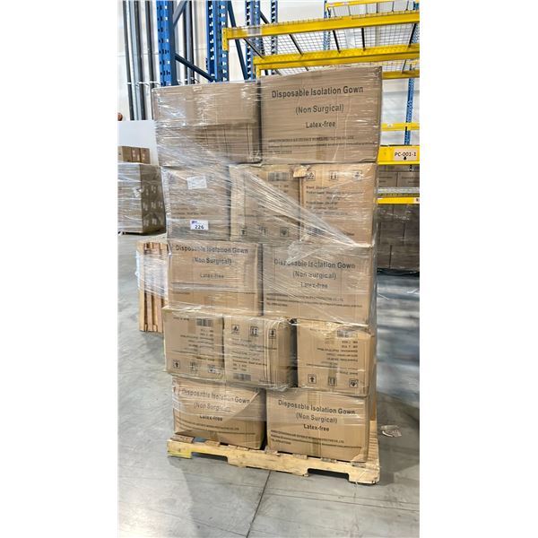PALLET OF LATEX FREE NON MEDICAL / NON SURGICAL DISPOSABLE PROTECTIVE CLOTHING *IN BOX*