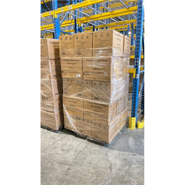 PALLET OF LATEX FREE NON MEDICAL / NON SURGICAL DISPOSABLE PROTECTIVE CLOTHING *IN BOX*