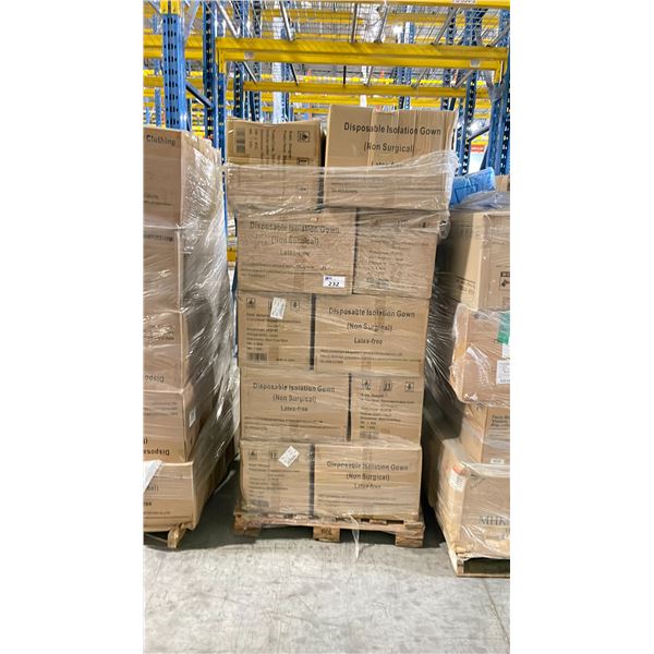 PALLET OF LATEX FREE NON MEDICAL / NON SURGICAL DISPOSABLE PROTECTIVE CLOTHING *IN BOX*