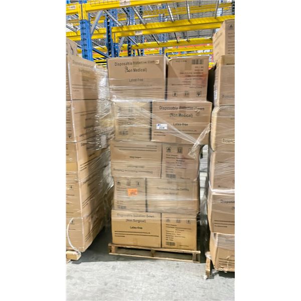 PALLET OF LATEX FREE NON MEDICAL / NON SURGICAL DISPOSABLE PROTECTIVE CLOTHING *IN BOX*