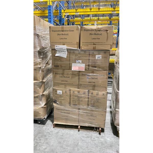 PALLET OF LATEX FREE NON MEDICAL / NON SURGICAL DISPOSABLE PROTECTIVE CLOTHING *IN BOX*