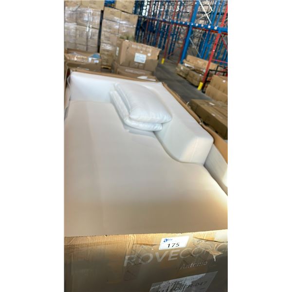ROVE CONCEPTS DESIGNER ANTONIO OPAL LINEN RIGHT ARM CHAISE SECTIONAL SECTION *IN BOX*