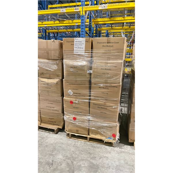PALLET OF LATEX FREE NON MEDICAL / NON SURGICAL DISPOSABLE PROTECTIVE CLOTHING *IN BOX*