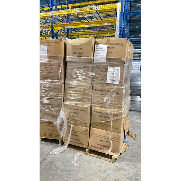 PALLET OF LATEX FREE NON MEDICAL / NON SURGICAL DISPOSABLE PROTECTIVE CLOTHING *IN BOX*