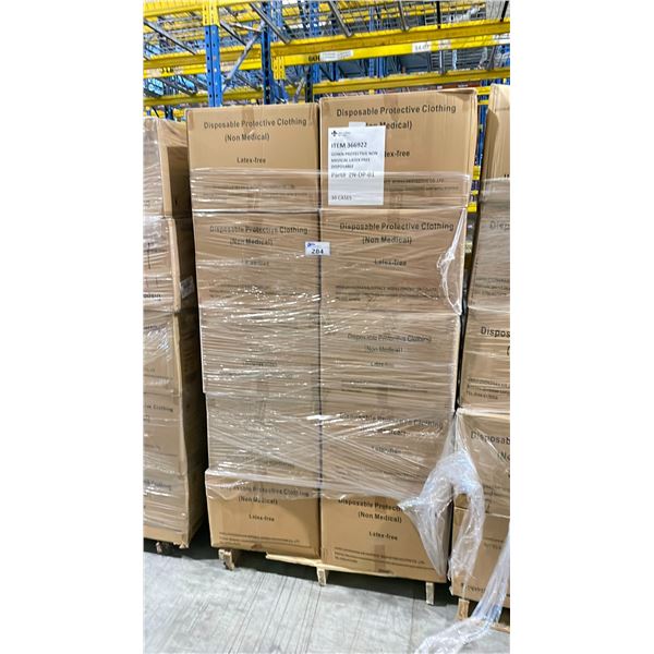 PALLET OF LATEX FREE NON MEDICAL / NON SURGICAL DISPOSABLE PROTECTIVE CLOTHING *IN BOX*