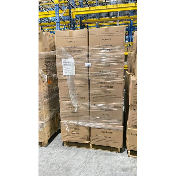PALLET OF LATEX FREE NON MEDICAL / NON SURGICAL DISPOSABLE PROTECTIVE CLOTHING *IN BOX*