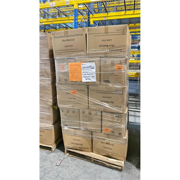 PALLET OF LATEX FREE NON MEDICAL / NON SURGICAL DISPOSABLE PROTECTIVE CLOTHING *IN BOX*
