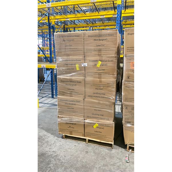 PALLET OF LATEX FREE NON MEDICAL / NON SURGICAL DISPOSABLE PROTECTIVE CLOTHING *IN BOX*