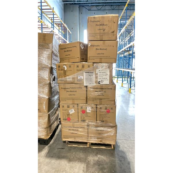 PALLET OF LATEX FREE NON MEDICAL / NON SURGICAL DISPOSABLE PROTECTIVE CLOTHING *IN BOX*