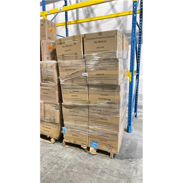PALLET OF LATEX FREE NON MEDICAL / NON SURGICAL DISPOSABLE PROTECTIVE CLOTHING *IN BOX*