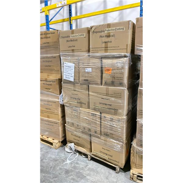 PALLET OF LATEX FREE NON MEDICAL / NON SURGICAL DISPOSABLE PROTECTIVE CLOTHING *IN BOX*