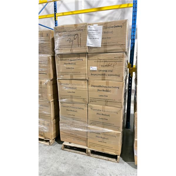 PALLET OF LATEX FREE NON MEDICAL / NON SURGICAL DISPOSABLE PROTECTIVE CLOTHING *IN BOX*