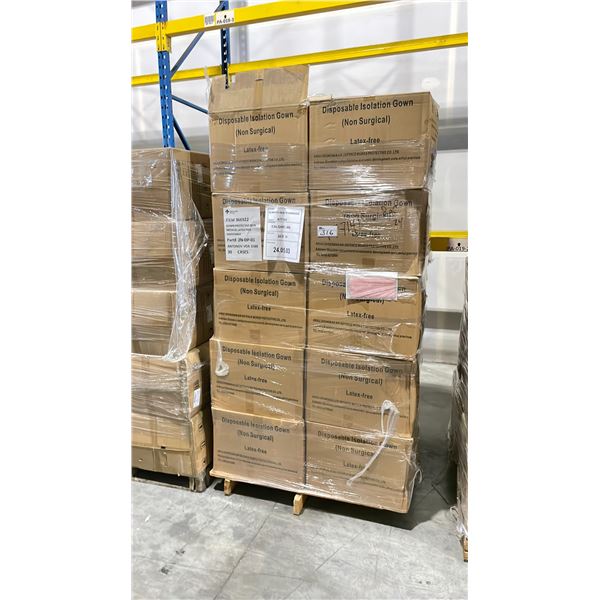 PALLET OF LATEX FREE NON MEDICAL / NON SURGICAL DISPOSABLE PROTECTIVE CLOTHING *IN BOX*