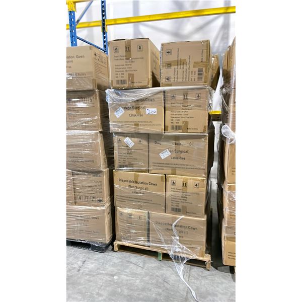 PALLET OF LATEX FREE NON MEDICAL / NON SURGICAL DISPOSABLE PROTECTIVE CLOTHING *IN BOX*