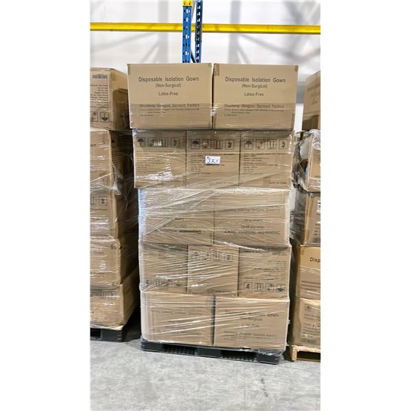 PALLET OF LATEX FREE NON MEDICAL / NON SURGICAL DISPOSABLE PROTECTIVE CLOTHING *IN BOX*