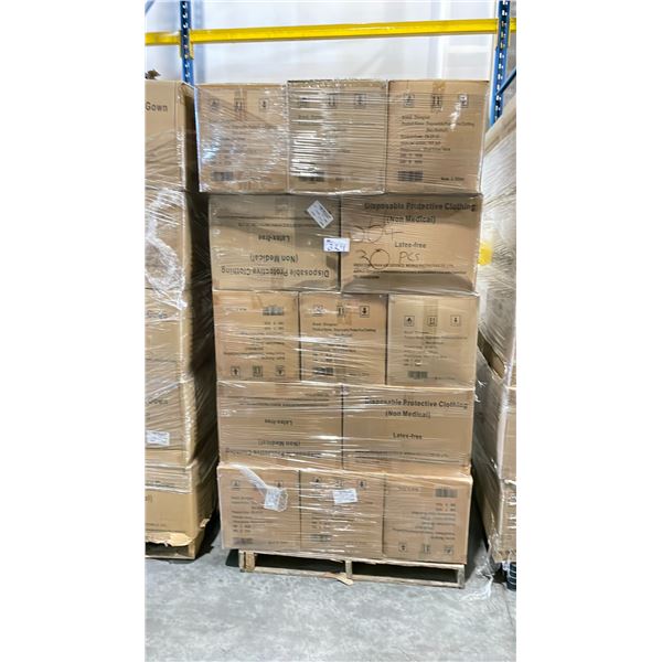 PALLET OF LATEX FREE NON MEDICAL / NON SURGICAL DISPOSABLE PROTECTIVE CLOTHING *IN BOX*