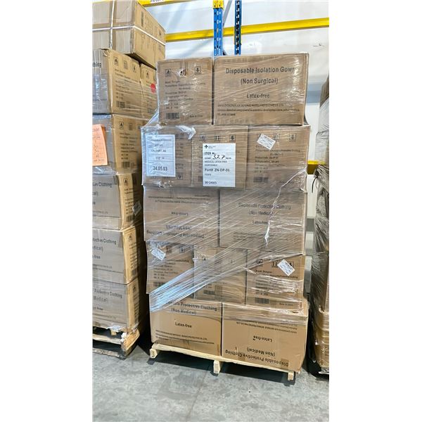 PALLET OF LATEX FREE NON MEDICAL / NON SURGICAL DISPOSABLE PROTECTIVE CLOTHING *IN BOX*