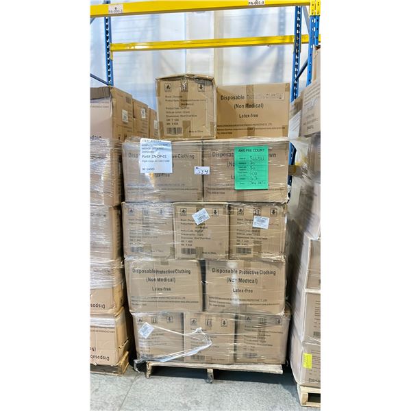 PALLET OF LATEX FREE NON MEDICAL / NON SURGICAL DISPOSABLE PROTECTIVE CLOTHING *IN BOX*