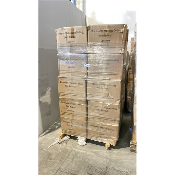 PALLET OF LATEX FREE NON MEDICAL / NON SURGICAL DISPOSABLE PROTECTIVE CLOTHING *IN BOX*