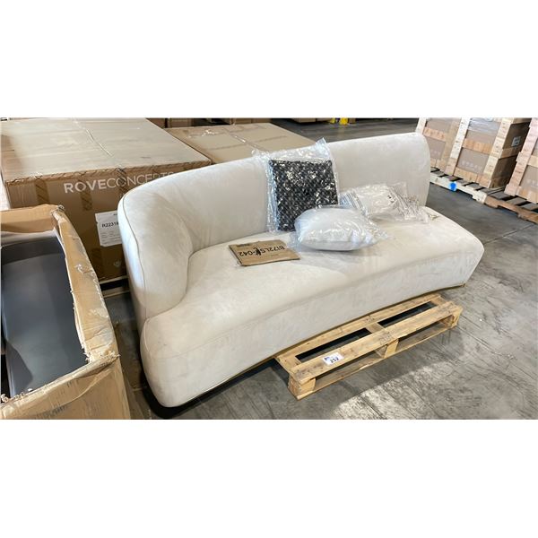ROVE CONCEPTS DESIGNER REYA CURVED RIGHT ARM 2 SEAT SECTIONAL SECTION *DISPLAY ONLY, NOT IN BOX*