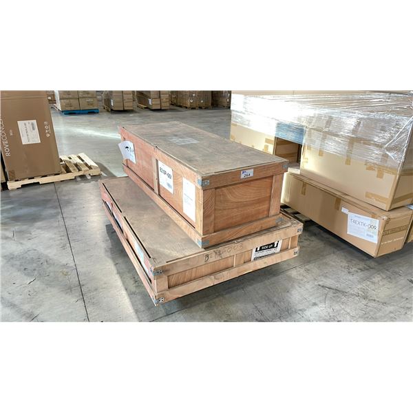 PALLET OF ROVE CONCEPTS DESIGNER ASSORTED COFFEE TABLE TOP PARTS & TABLE TOP *IN BOX*