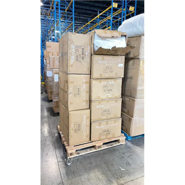 PALLET OF ROVE CONCEPTS DESIGNER ASSORTED MIKKEL BED PILLOWS *MUST TAKE ALL ON PALLET*