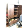 Image 2 : DARK WOOD H5.5' 2 DRAWER LATERAL DOUBLE DOOR FILE CABINET
