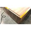 Image 2 : ROVE CONCEPTS AUGUSTUS WALNUT 87"W TV STAND (MISSING LEGS)