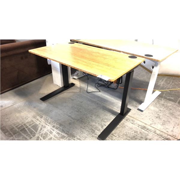 JARVIS BAMBOO 48" X 27" IN ELECTRIC SIT/STAND COMPUTER TABLE