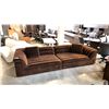 Image 2 : SARAH ELLISON PICCOLO BROWN 126"W SOFA