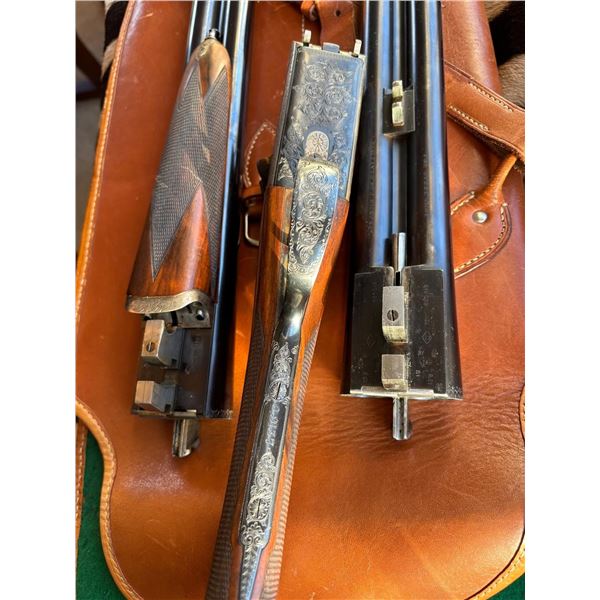 WESTLEY – RICHARDS Classic English Drop-lock double gun (12 gauge with two sets of barrels)