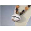 Image 4 : Beaded Necklace with Tiger Cowrie Shell Pendant